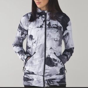 Lululemon Miss Misty Jacket II Size 4 Biggie Pigment Wave White Black Grey